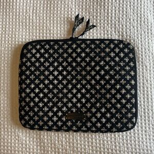 Vera Bradley Black and White Floral Laptop Sleeve